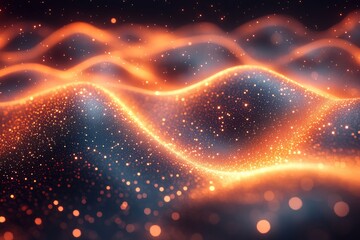 Fototapete - A captivating visual of flowing waves in vibrant colors, creating a sense of motion and energy. Ideal for backgrounds and digital design projects.