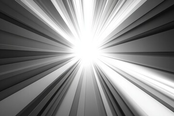 Leinwandbilder - A stunning abstract image illustrating dynamic rays of light emanating from a central point, creating a sense of depth and energy.