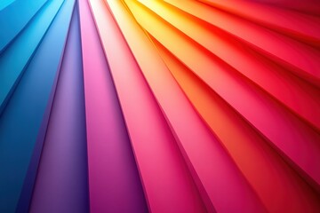 Fototapete - Vibrant and colorful layered paper creating a stunning visual effect. Perfect for backgrounds, design projects, and creative layouts.