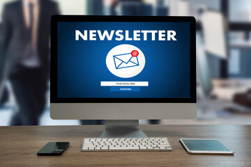 Wall Mural - subscribe to the newsletter, join the register newsletter to update information, and subscribe. regi