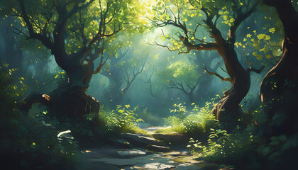 Canvas Print - Enchanted Forest Path