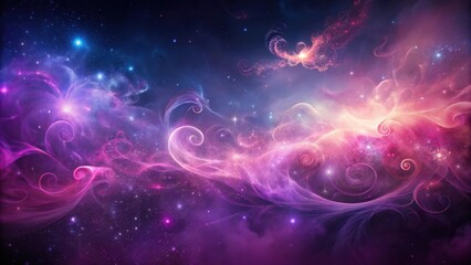 Wall Mural - cosmic swirls and celestial delights a dreamlike nebula with glowing spirals and sparkling stardust