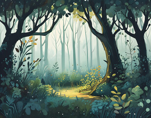 Wall Mural - Forest Pathway