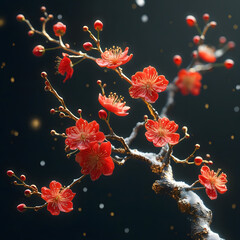 Wall Mural - Pink blossom tree