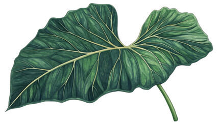 Wall Mural - Monstera green tropical leaves on transparent background