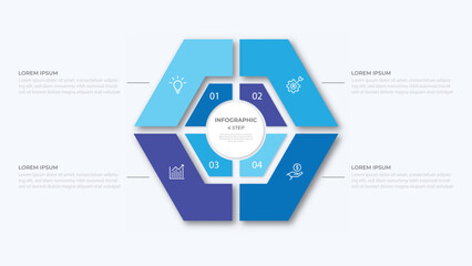 Wall Mural - vector infographic label design infographic template design and options or steps. can be used for pr