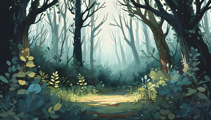 Wall Mural - Forest Path