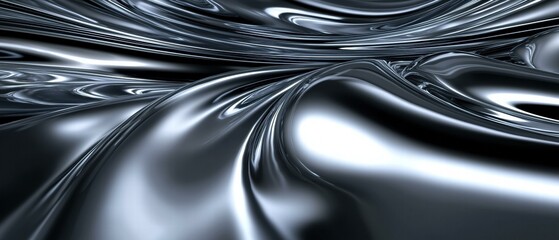 Wall Mural - liquid metal abstract background. ai.