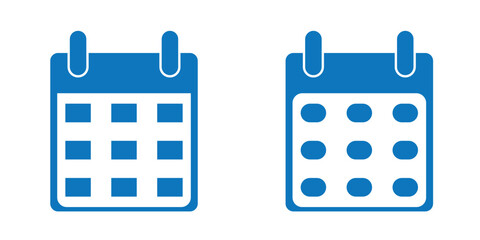 Wall Mural - calendar icon set. calendar symbol. calendar vector icon