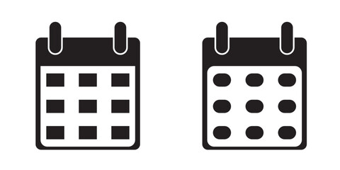 Wall Mural - calendar icon set. calendar symbol. calendar vector icon