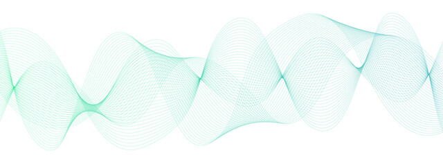 Aufkleber - Abstract Multicolor gradient wave lines vector background, twisted curve lines . Visual music wave frequencies rhythm. Wave melody lines on white background. 