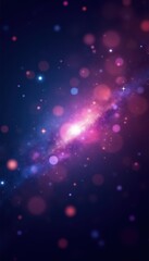 Wall Mural - Glowing multicolored stars, cosmic dust, sparkle , outer space, dreamy