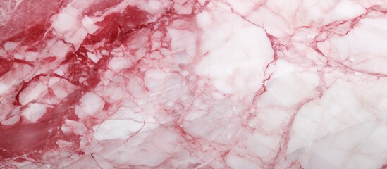 Aufkleber - Red and white marble texture background with stone elements on the left side providing ample copy space for text or graphics on the right