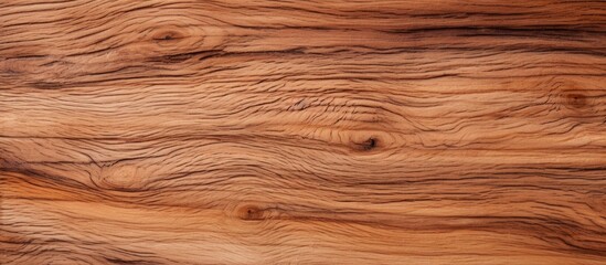 Aufkleber - Close up of rich brown wooden texture showcasing intricate grains and patterns with ample light beige copy space for text placement