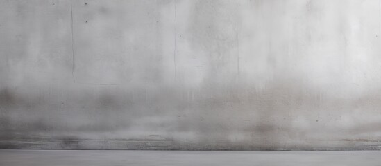 Poster - Smooth gray concrete wall texture background with subtle variations and ample copy space ideal for design purposes.