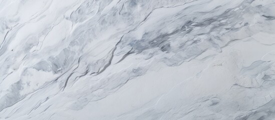 Poster - Elegant white and gray marble texture with intricate natural patterns ideal for design projects. Soft hues blend seamlessly across the surface.