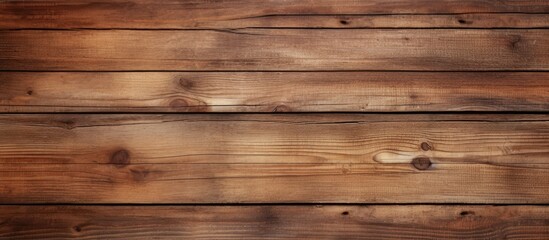 Leinwandbilder - Rustic wooden plank texture background in warm brown tones, horizontal orientation, suitable for design and decoration projects.