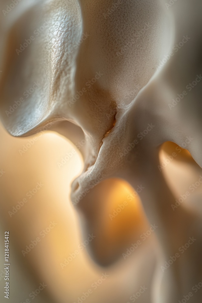 Bone structure close-up highlighting human anatomy and skeletal system ...