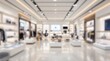 © Sam Design - modern retail showroom with minimalist design sleek displays clean bright lighting contemporary style shopping experience
