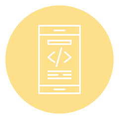Mobile Coding Icon