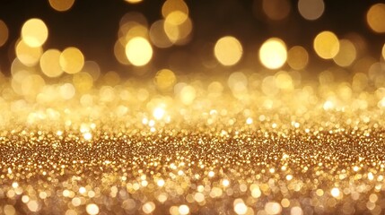 Leinwandbilder - close up of a mesmerizing metallic gold glitter surface showcasing a rich textured and radiant sparkling finish perfect for design projects luxury backgrounds and shiny glamorous applications