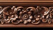© HPMP Studio - Ornate wooden molding featuring intricate floral carvings