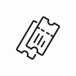 © agv - ticket entertainment admission pass icon vector sign