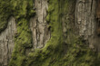© Larysa - Processed collage of moss on tree bark surface texture. Background for banner, backdrop or texture