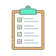 © Waliul - clipboard with checklist icon, clipboard with checklist vector illustration-simple illustration of clipboard with checklist, perfect for clipboard with checklist logos and icons