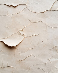 Leinwandbilder - The texture and grain of handmade paper in an artisanal book,