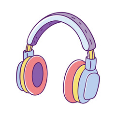 Wall Mural - silent disco headphones icon, silent disco headphones vector illustration-simple illustration of silent disco headphones, perfect for silent disco headphones logos and icons