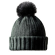 © Muhammad - Warm winter beanie hat with a fluffy pompom. Perfect for cold weather. Stylish and comfortable. knited cap