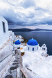 © aaron90311 - Blue Domed Church in Santorini
