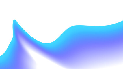 Blurred transparent gradient background. Elegant blue wavy line on Transparent png overlay background