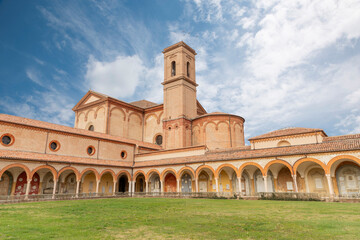 Wall Mural - FERRARA, ITALY - NOVEMBER 9, 2021: The cemetery Certosa di Ferrara and church Chiesa di san Cristoforo.