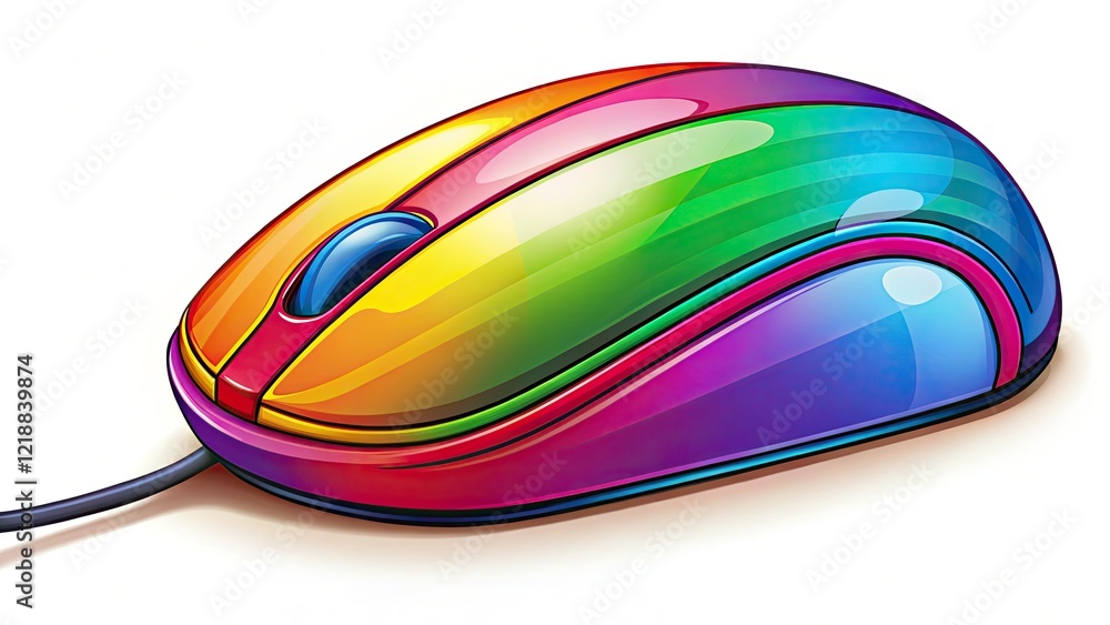 Free printable computer mouse coloring pages, perfect for kids! Easy ...