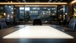 © Nice Seven - Modern Office Conference Room with Whiteboard and Minimalistic Design, Sleek Lighting, Spacious Layout, and Comfortable Seating
