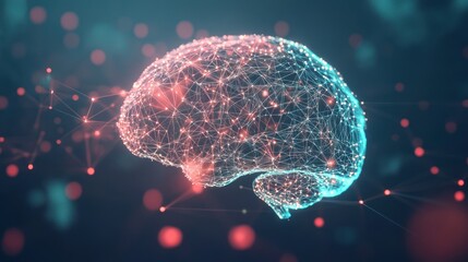 Digital Brain Illustration