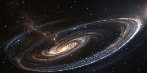 Wall Mural - the role of dark matter in galaxies: explore the mysterious substance that makes up much of the mass