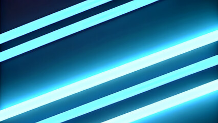 Wall Mural - abstract background with blue gradient light streaks on black, glowing blurred motion effect, glowin
