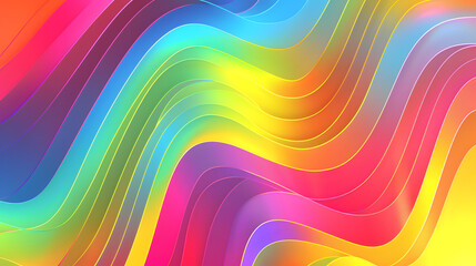 Wall Mural - Colorful holographic gradient background design, generative ai