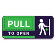 © shirina - pull to open door signage
