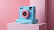 © cynz - A Polaroid camera reimagined with digital screens and an instant print feature, blending nostalgia with innovation