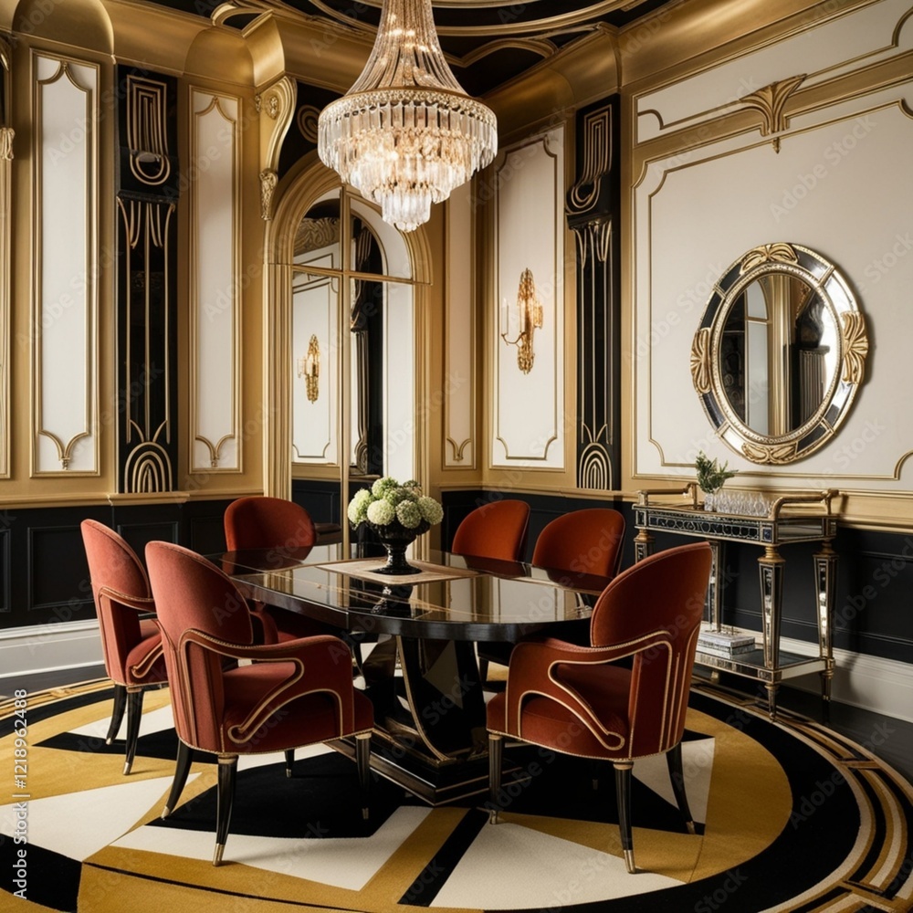 Luxury Restaurant Interior with Sophisticated Furniture, Modern Design ...