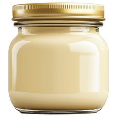 Glass Baby Food Jar Isolated on Transparent Background, Generative AI