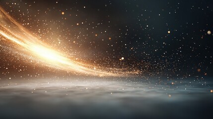 Wall Mural - Cosmic Sparkles in a Dark Universe Background