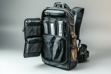 Stylish, durable backpack with various pockets and modern design