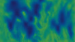 © zhou yan - Abstract digital heat map with vibrant gradient hues of blue and green forming irregular amoeba-like shapes in a pixelated, textured appearance. Modern and conceptual thermal scan-inspired design.