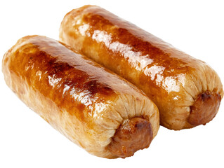 Isolated Two Sausages