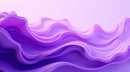 Poster - Abstract Lavender Swirls A Serene Display of Flowing, Textured Curves and Soft Hues